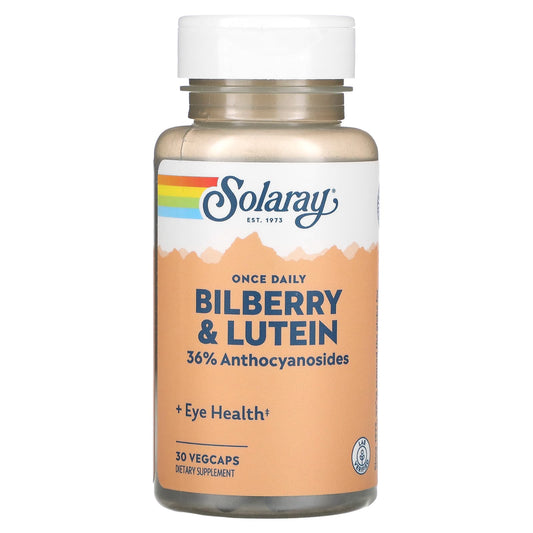 Solaray-Once Daily Bilberry & Lutein-30 VegCaps