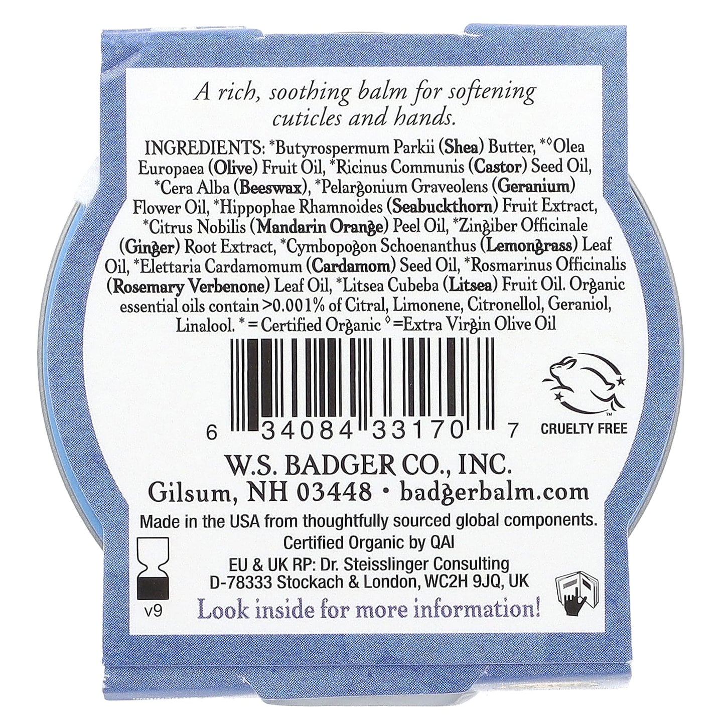 Badger Company, Cuticle Care, Shea Butter, 0.75 oz (21 g)