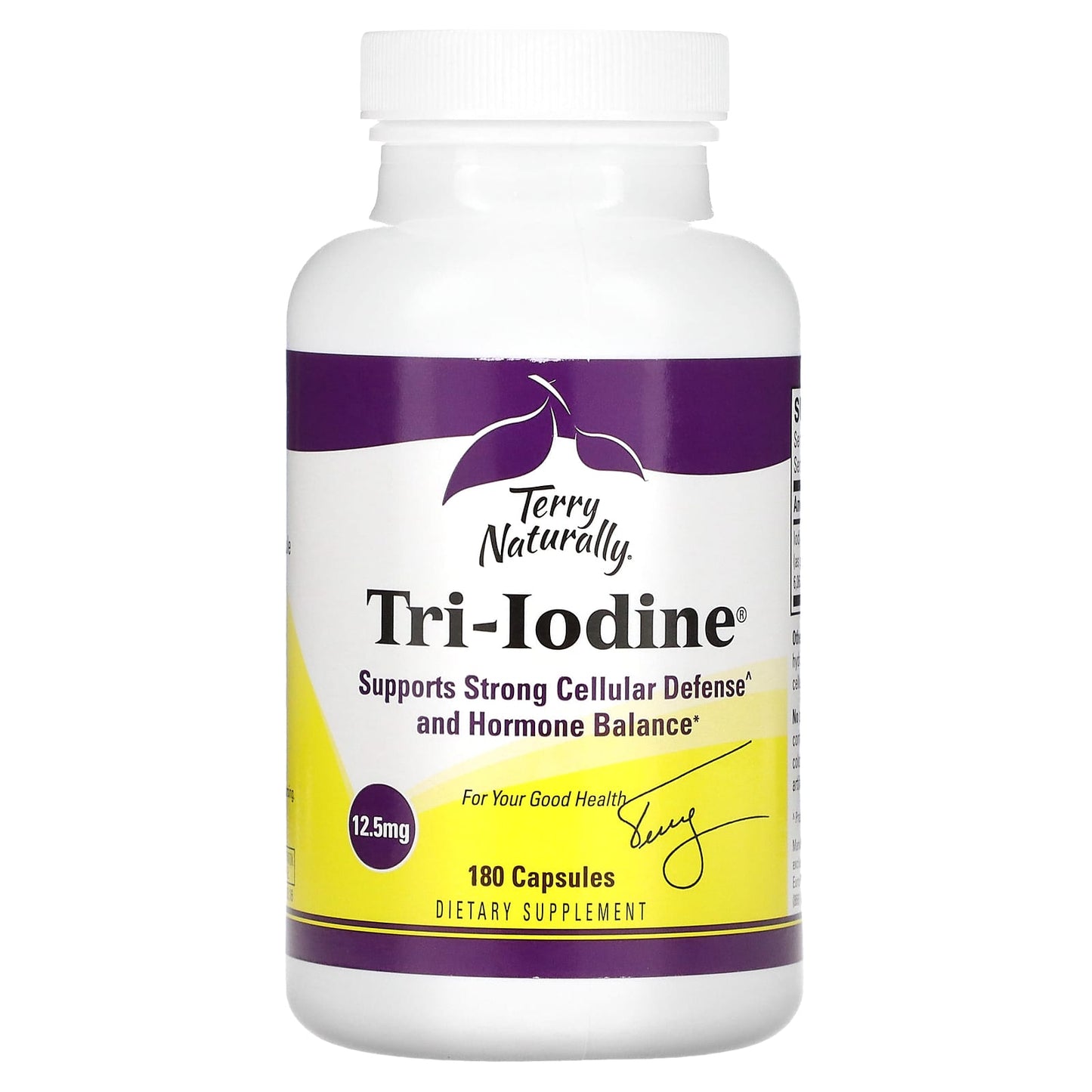 Terry Naturally, Tri-Iodine, 12.5 mg, 180 Capsules