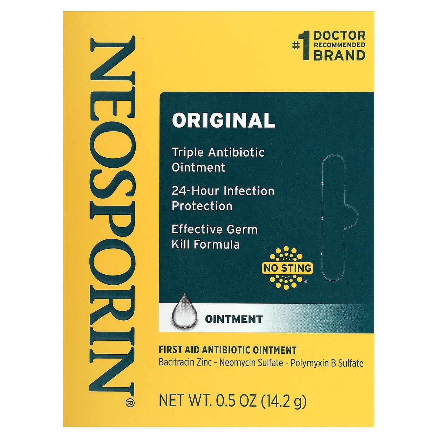 Neosporin, Original Ointment, 0.5 oz (14.2 g)