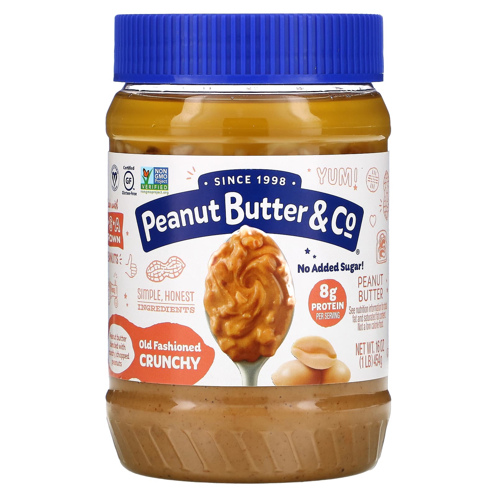 Peanut Butter & Co.-Old Fashioned Crunchy-Peanut Butter-16 oz (454 g)