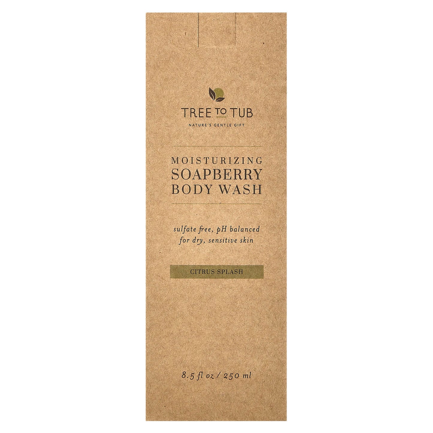 Tree To Tub, Moisturizing Soapberry Body Wash, Citrus Splash, 8.5 fl oz (250 ml)