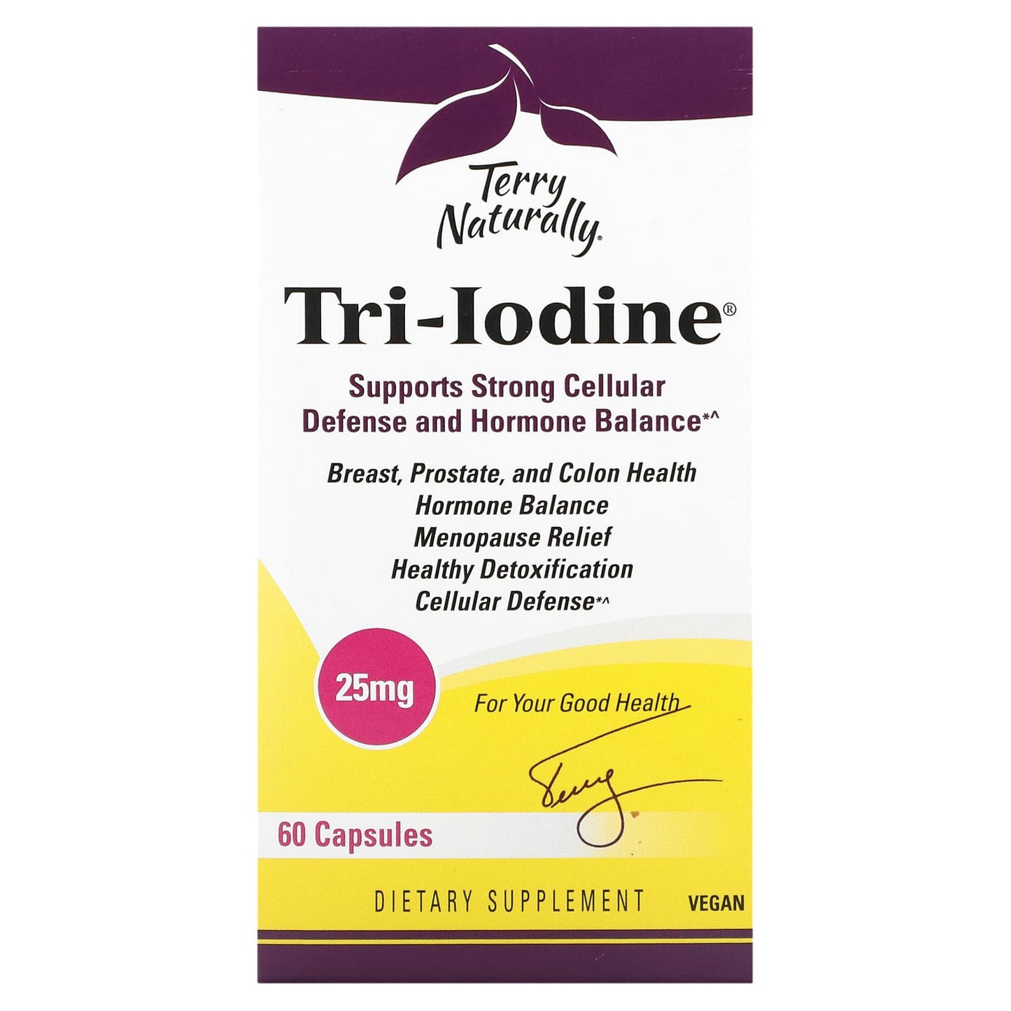 Terry Naturally-Tri-Iodine-25 mg-60 Capsules