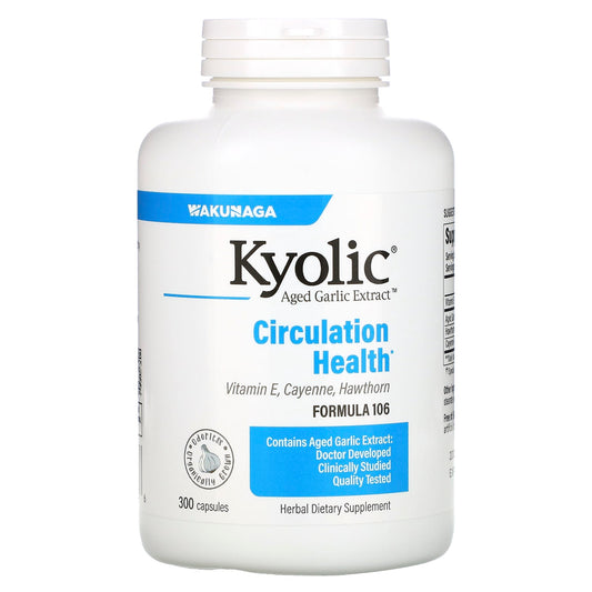 Kyolic-Aged Garlic Extract-Circulation Health-Formula 106-300 Capsules