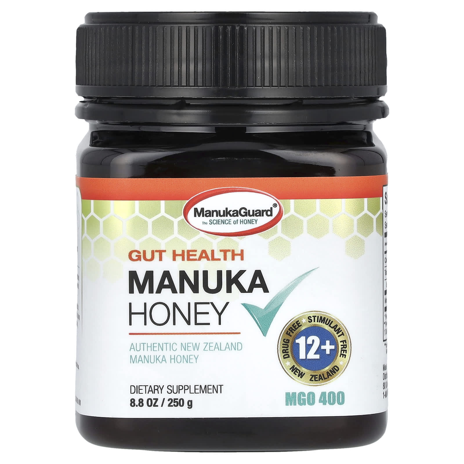 ManukaGuard-Gut Health-Manuka Honey-MGO 400-8.8 oz (250 g)