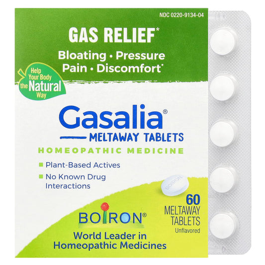 Boiron-Gasalia- Meltaway Tablets-Unflavored-60 Meltaway Tablets