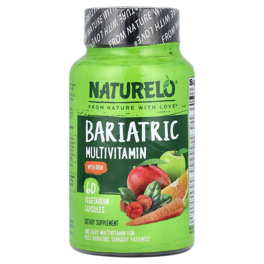 NATURELO-Bariatric Multivitamin with Iron-60 Vegetarian Capsules