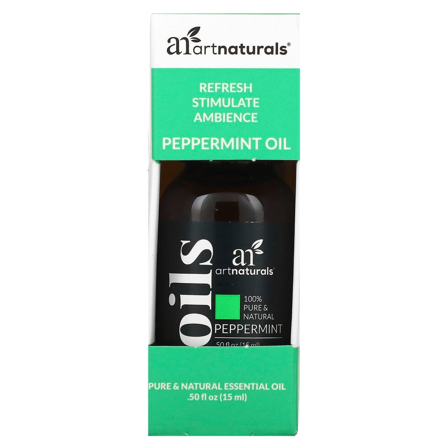 artnaturals, Peppermint Oil, 0.50 fl oz (15 ml)