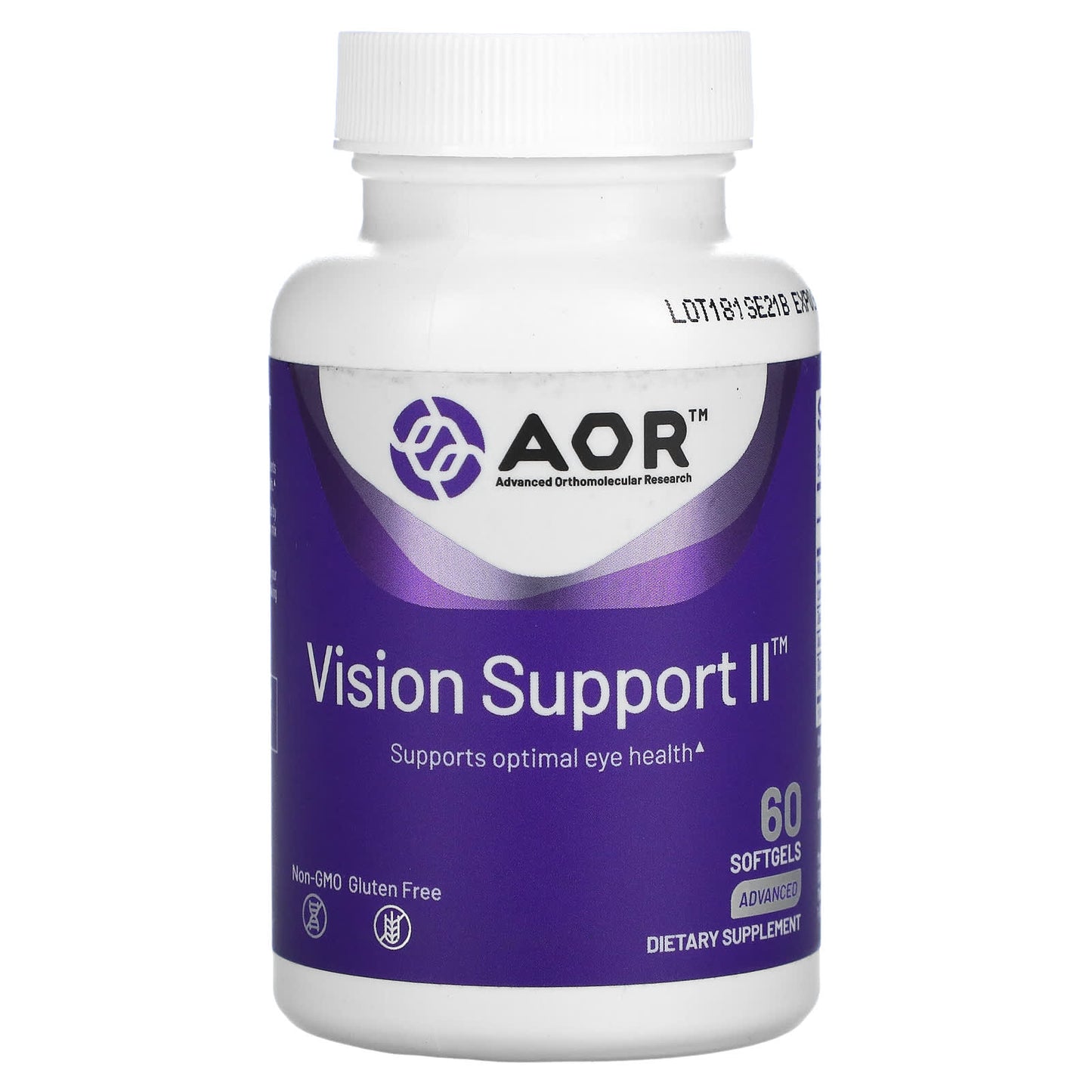 Advanced Orthomolecular Research AOR-Vision Support II-60 Softgels