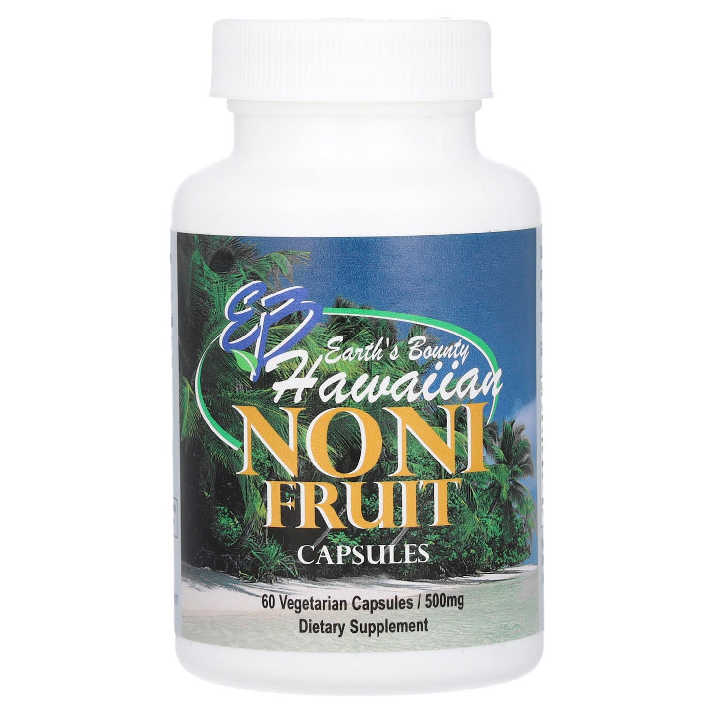 Earth's Bounty-Noni Fruit-Hawaiian-500 mg-60 Vegetarian Capsules