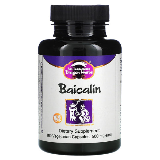 Dragon Herbs-Baicalin-500 mg-100 Vegetarian Capsules