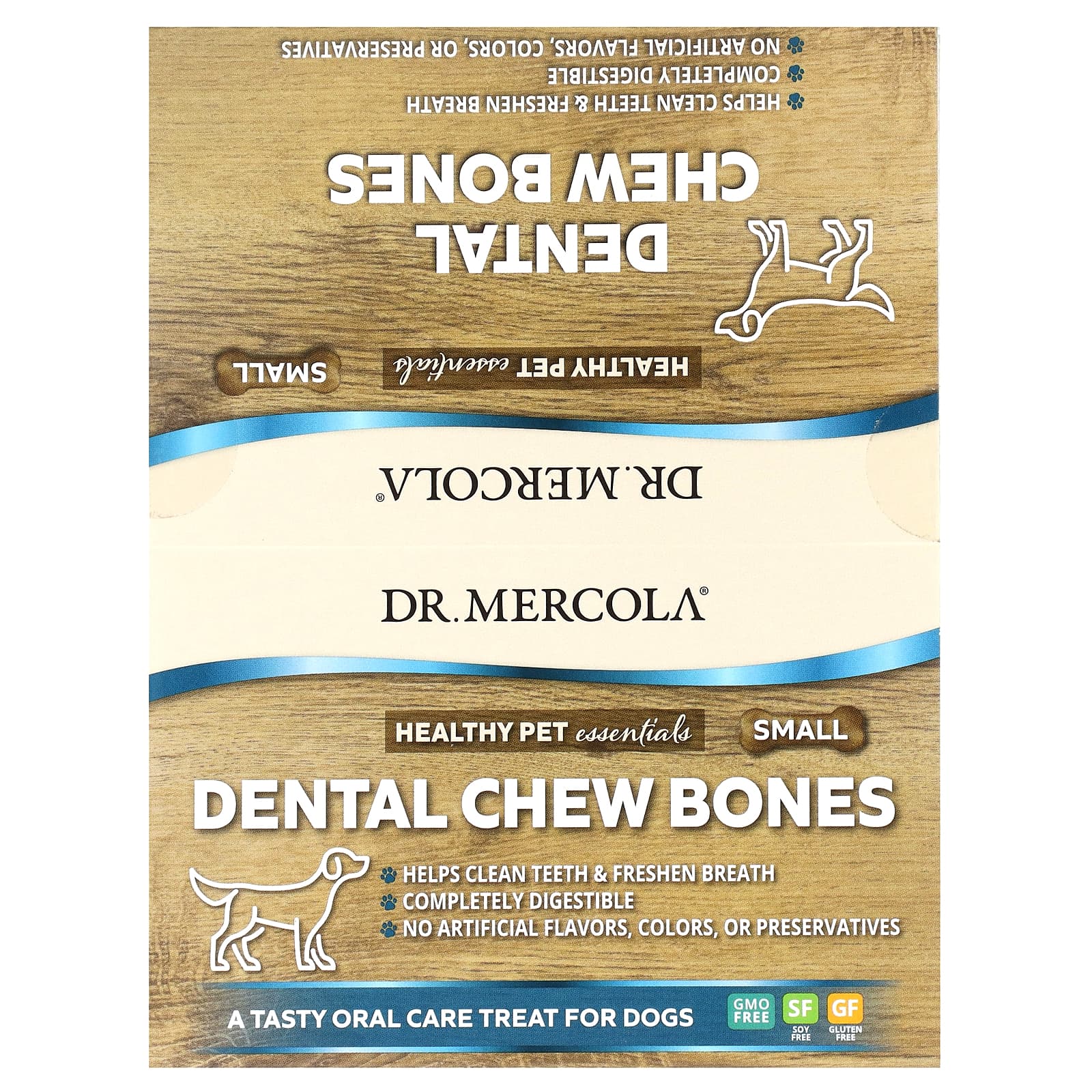 Dr. Mercola-Dental Chew Bone-For Dogs-Small-12 Bones-0.7 oz (20 g) Each