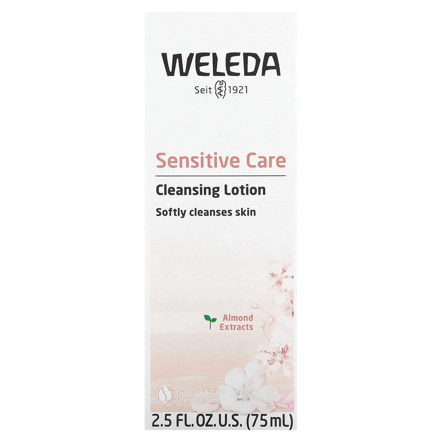 Weleda, Sensitive Care Cleansing Lotion, Almond Extracts, 2.5 fl oz (75 ml)