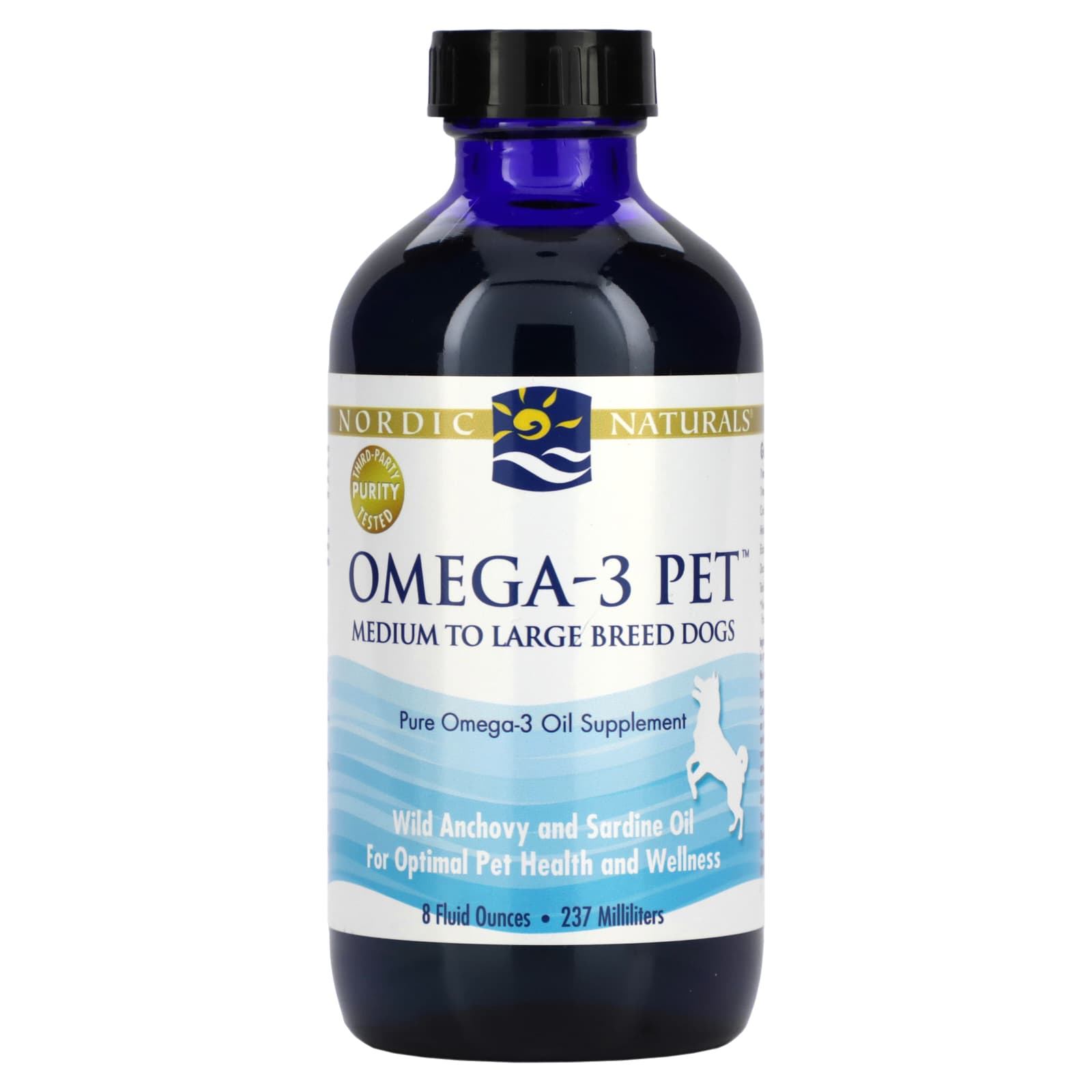 Nordic Naturals-Omega-3 Pet-Medium to Large Breed Dogs-8 fl oz (237 ml)