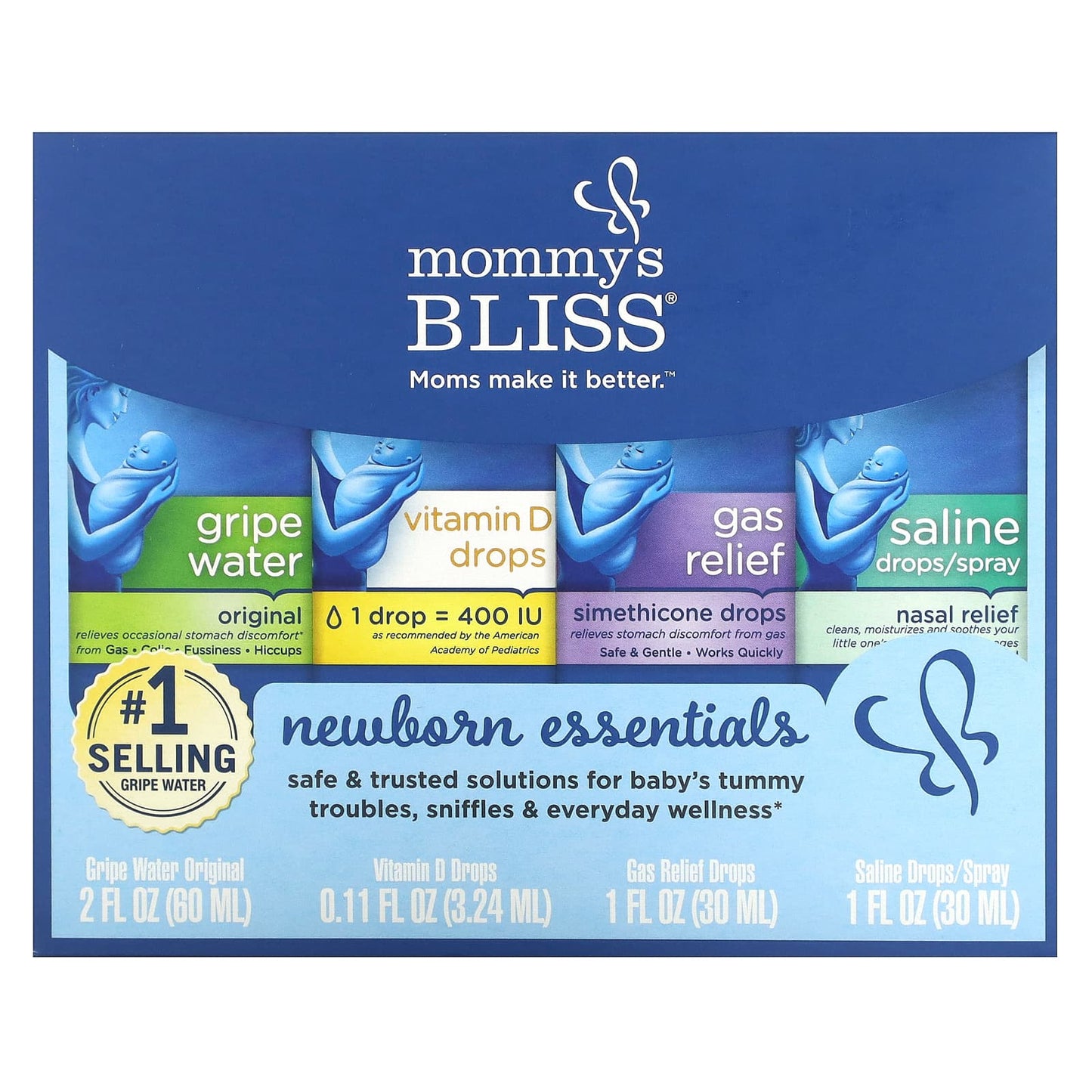 Mommy's Bliss-Newborn Essentials-4 Piece Set