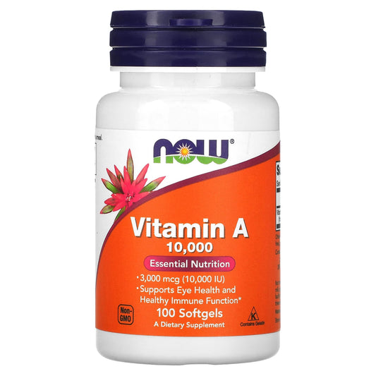 NOW Foods-Vitamin A-10,000 IU-100 Softgels