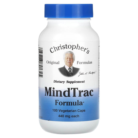 Christopher's Original Formulas-MindTrac Formula-440 mg-100 Vegetarian Caps