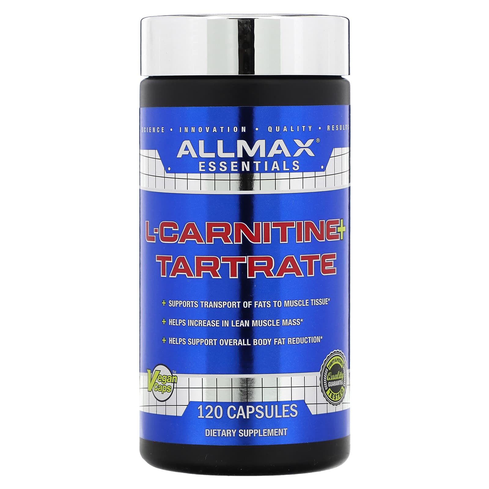 ALLMAX-L-Carnitine + Tartrate-120 Capsules