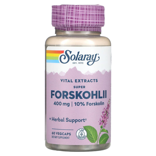 Solaray-Super Forskohlii Root Extract-400 mg-60 VegCaps