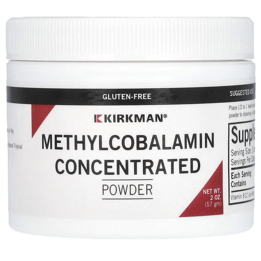 Kirkman Labs-Methylcobalamin Concentrated Powder-Natural Tropical Punch-2 oz (57 g)