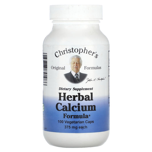 Christopher's Original Formulas-Herbal Calcium Formula-375 mg-100 Vegetarian Caps