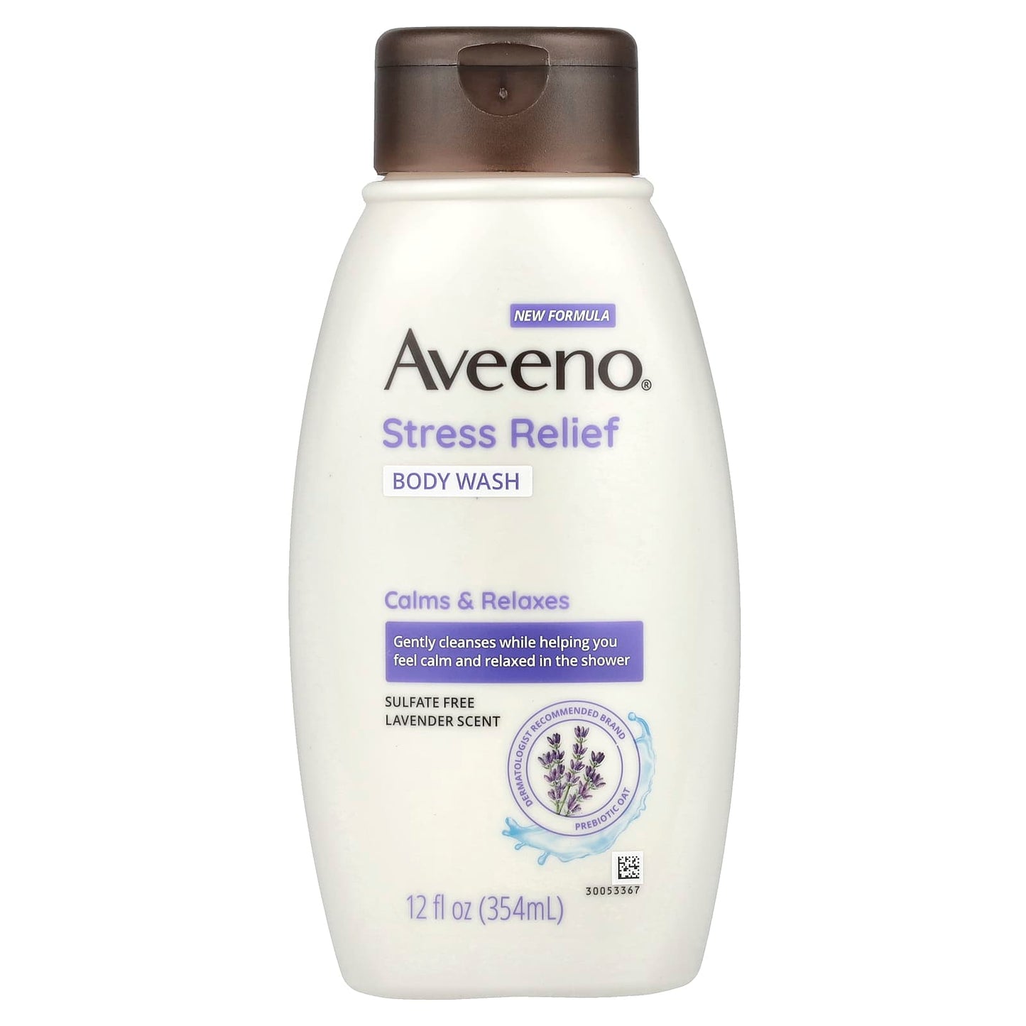 Aveeno-Stress Relief Body Wash-Lavender-12 fl oz (354 ml)