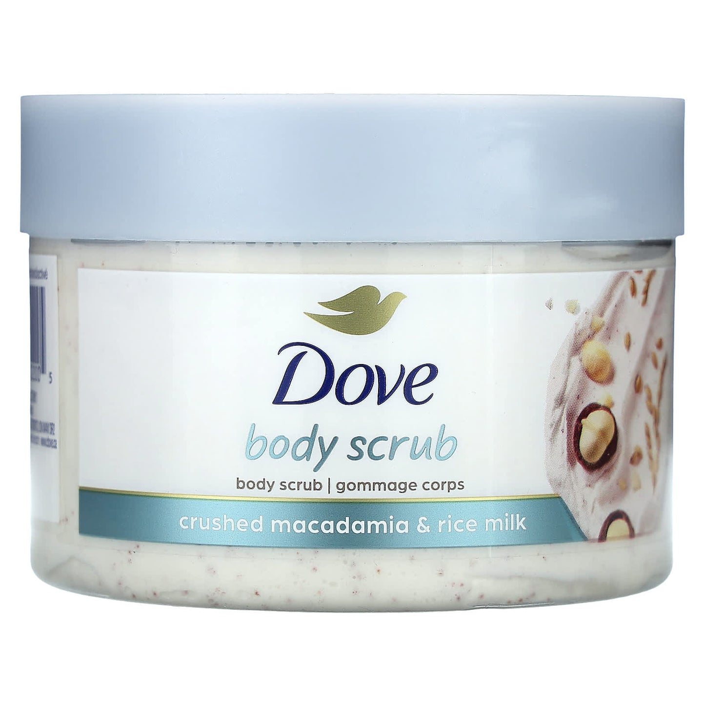 Dove-Body Scrub-Crushed Macadamia & Rice Milk-10.5 oz (298 g)