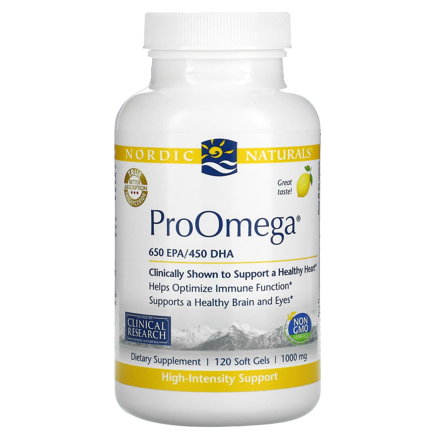 Nordic Naturals-ProOmega-Lemon-1,000 mg-120 Soft Gels