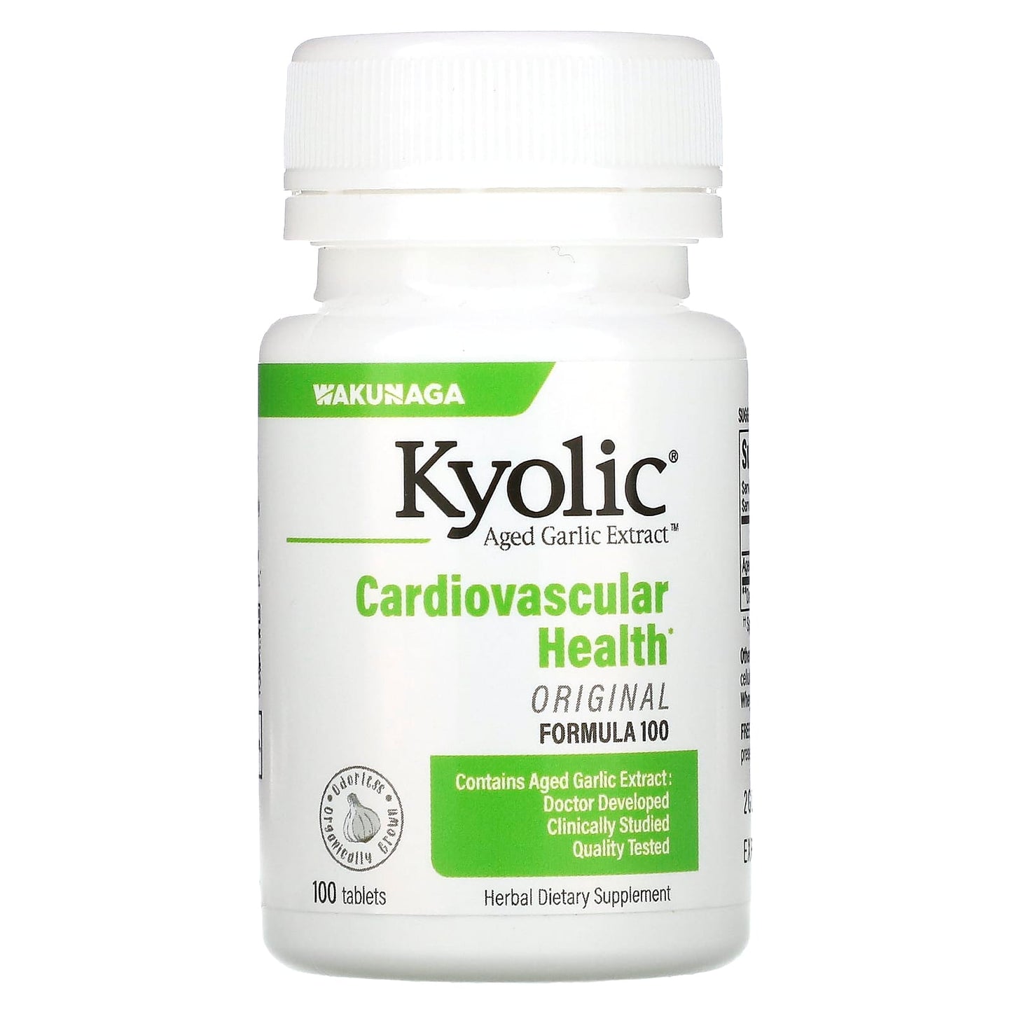 Kyolic-Aged Garlic Extract-Cardiovascular Health-Original-Formula 100-100 Tablets