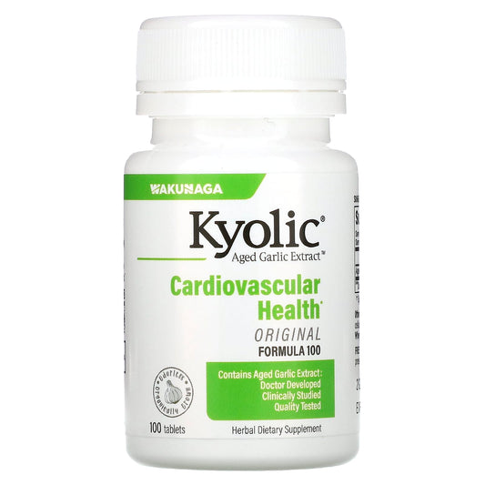 Kyolic-Aged Garlic Extract-Cardiovascular Health-Original-Formula 100-100 Tablets