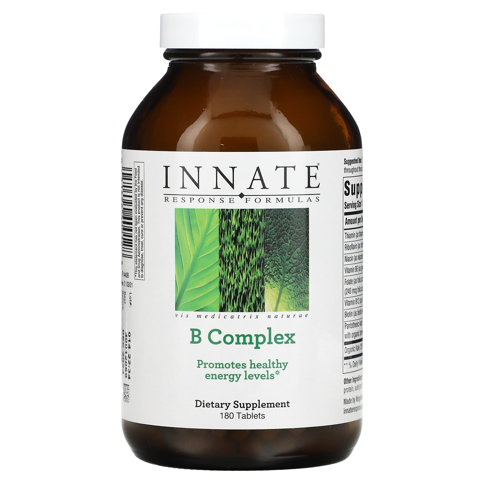 Innate Response Formulas-B Complex-180 Tablets