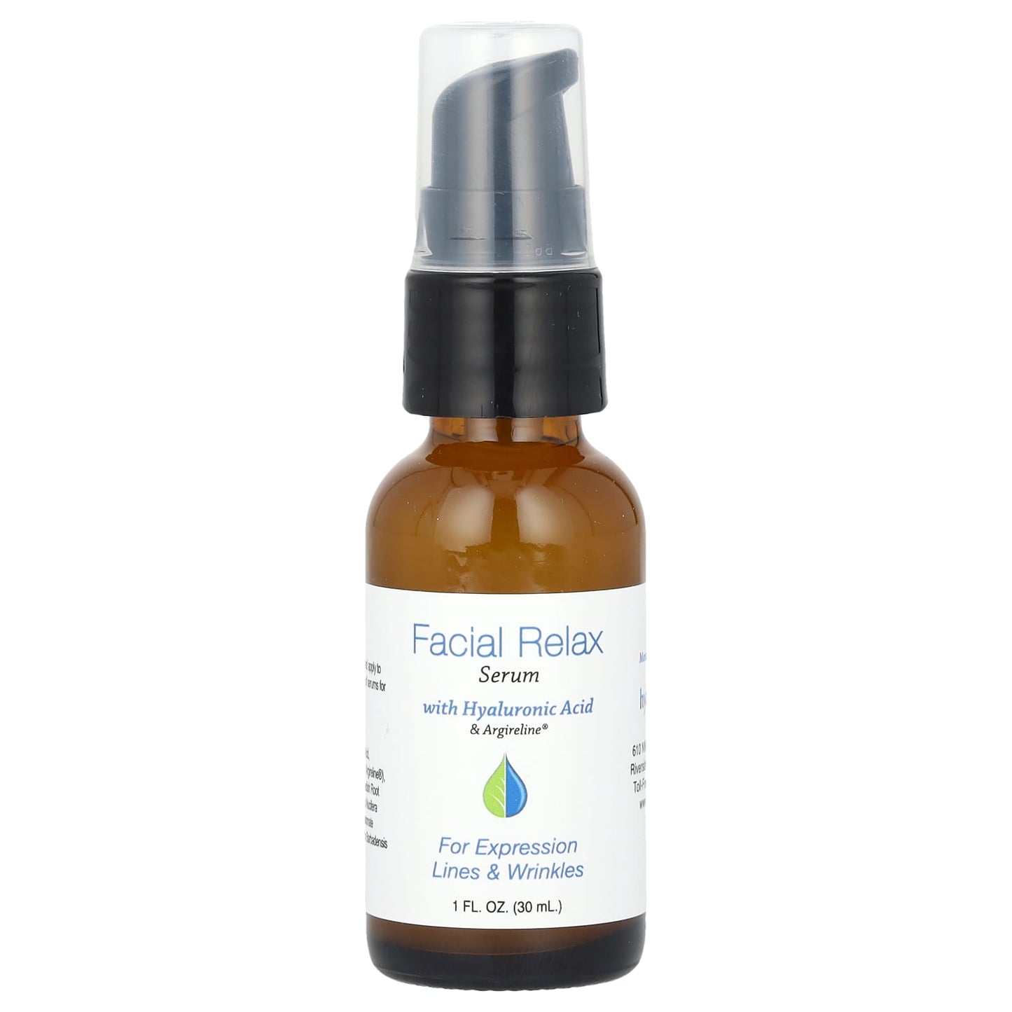 Hyalogic-Facial Relax Serum with Hyaluronic Acid & Argireline-Fragrance Free-1 fl oz (30 ml)