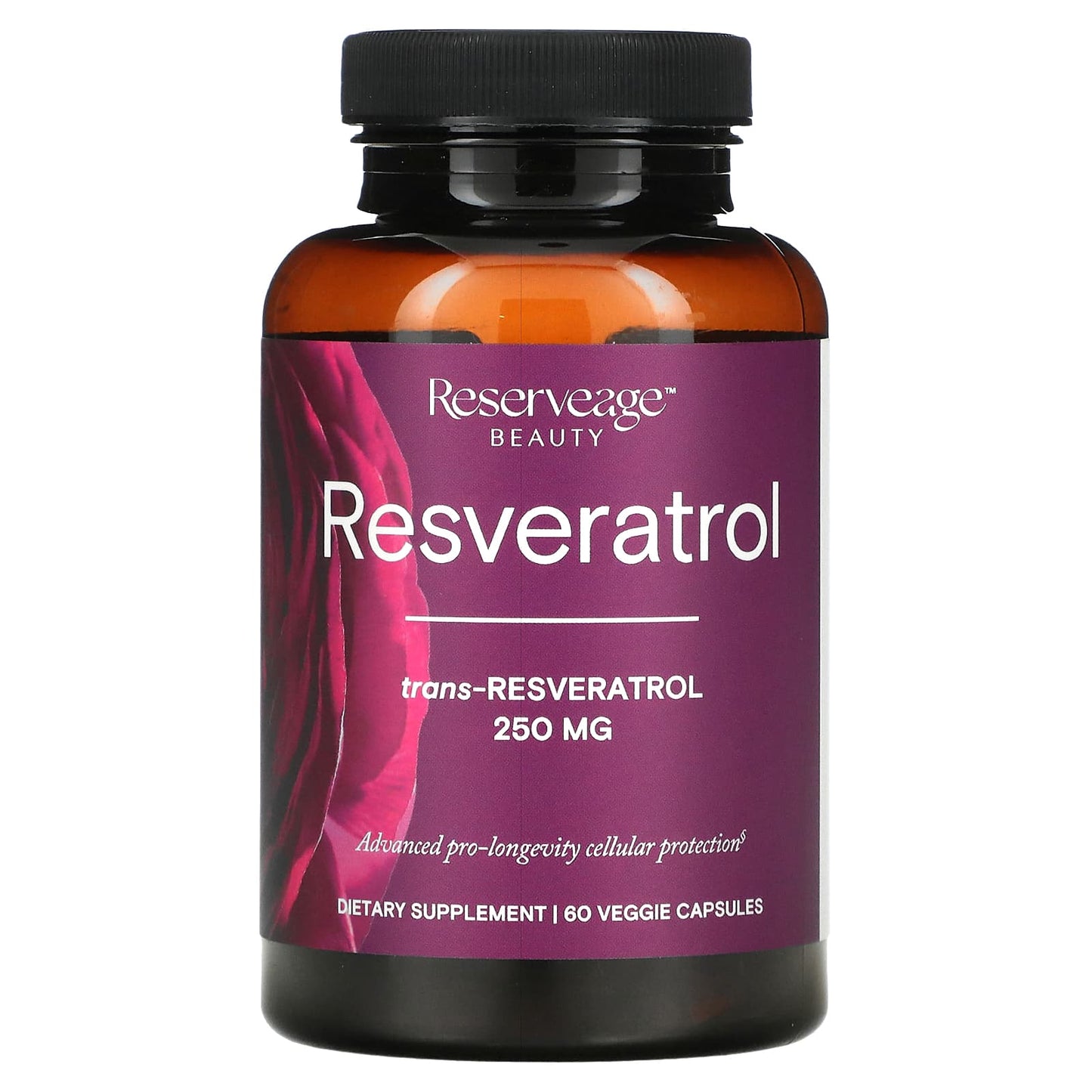 Reserveage Nutrition, Resveratrol, Trans-Resveratrol, 250 mg, 60 Veggie Capsules