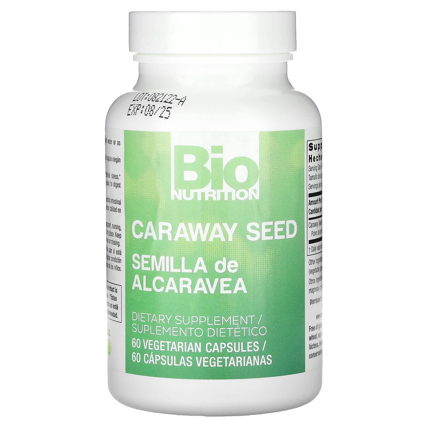 Bio Nutrition, Caraway Seed, 60 Vegetarian Capsules