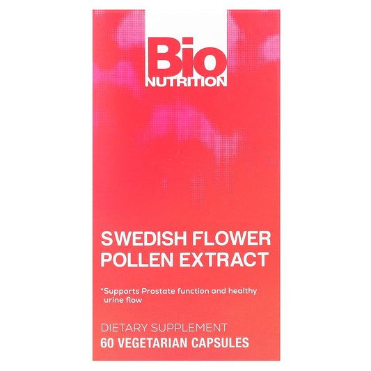 Bio Nutrition-Swedish Flower Pollen Extract-60 Vegetarian Capsules