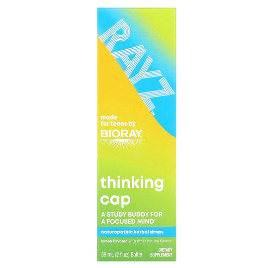 Bioray-Rayz-Thinking Cap-Naturopathic Herbal Drops-Lemon-2 fl oz (59 ml)