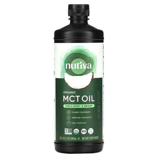 Nutiva-Organic MCT Oil-32 fl oz (946 ml)