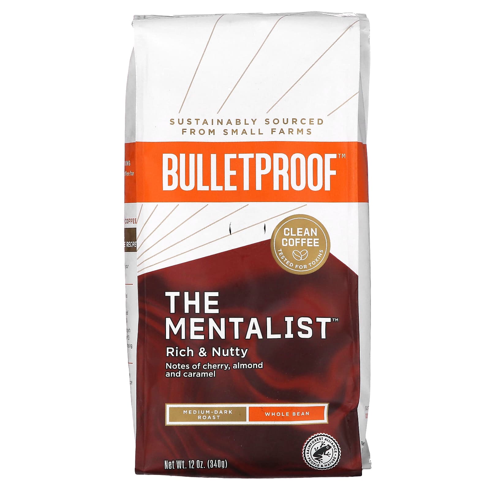 BulletProof-Coffee-The Mentalist-Whole Bean-Medium-Dark Roast-12 oz (340 g)