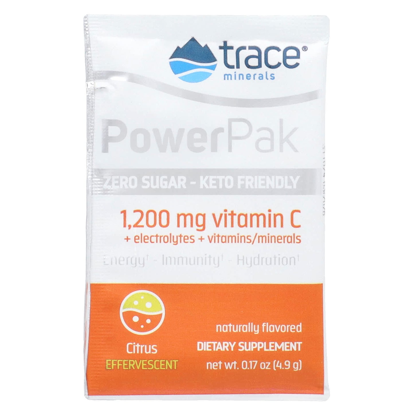 Trace Minerals ®, Electrolyte Stamina PowerPak, Zero Sugar, Citrus, 30 Packets, 0.17 oz (4.9 g) Each