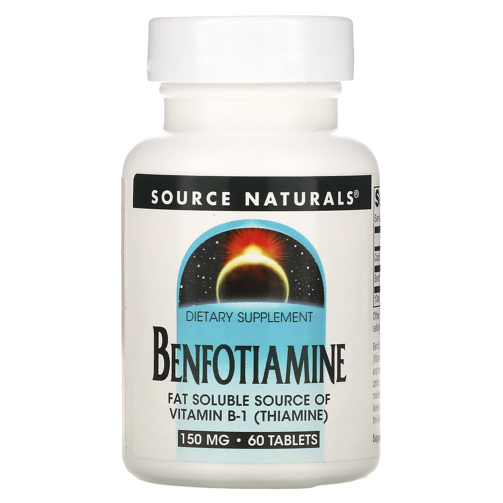 Source Naturals-Benfotiamine-150 mg-60 Tablets