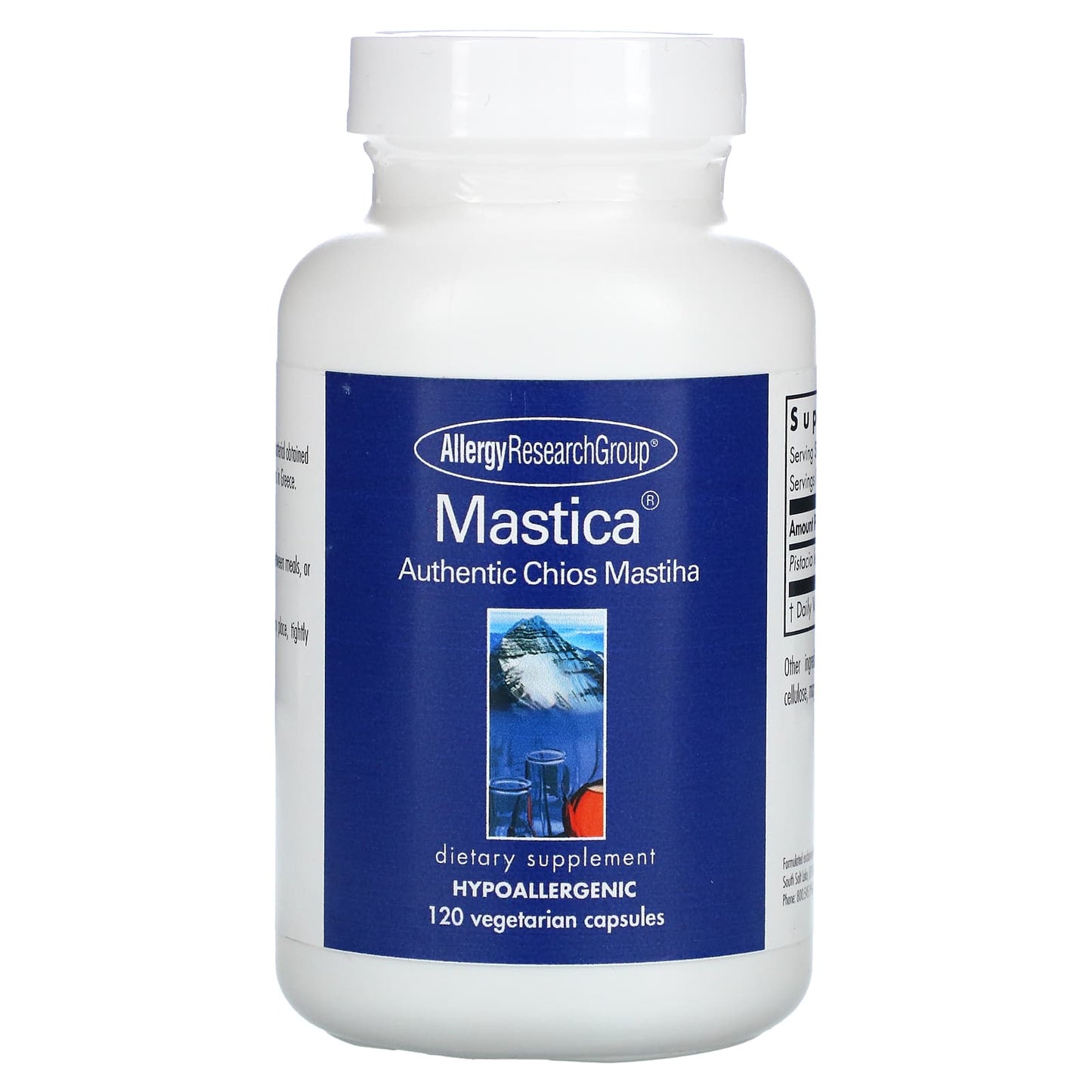 Allergy Research Group-Mastica-Authentic Chios Mastiha-120 Vegetarian Capsules