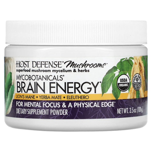 Fungi Perfecti-Mushrooms-MycoBotanicals-Brain Energy-3.5 oz (100 g)