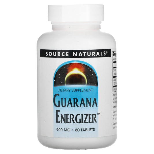 Source Naturals-Guarana Energizer-900 mg-60 Tablets