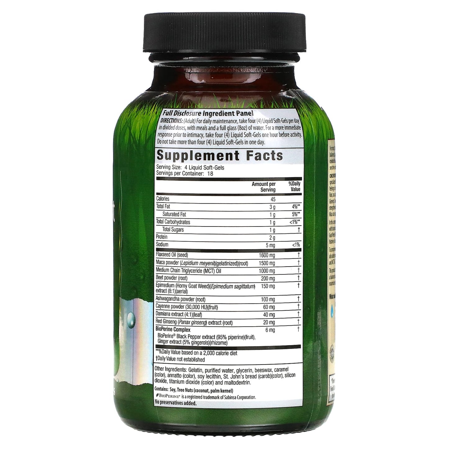 Irwin Naturals, Concentrated Maca Root and Ashwagandha, 75 Liquid Soft-Gels