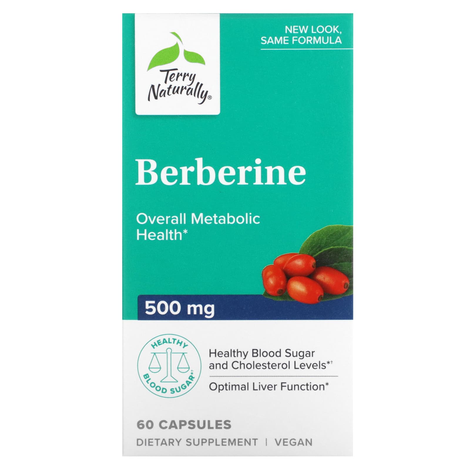 Terry Naturally-Berberine-500 mg-60 Capsules