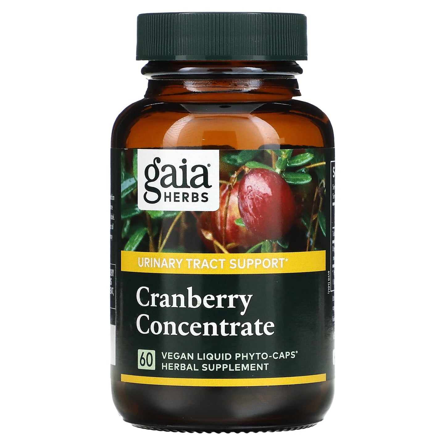 Gaia Herbs, Cranberry Concentrate, 60 Vegan Liquid Phyto-Caps