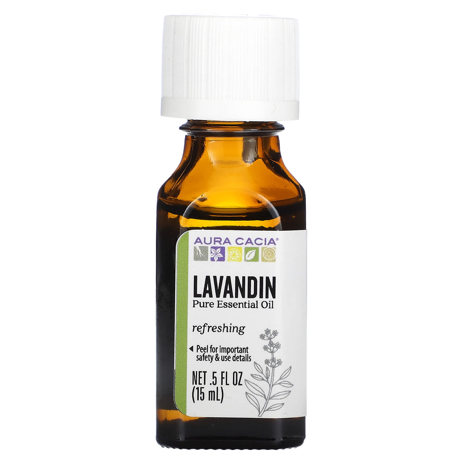 Aura Cacia-Pure Essential Oil-Lavandin-0.5 fl oz (15 ml)