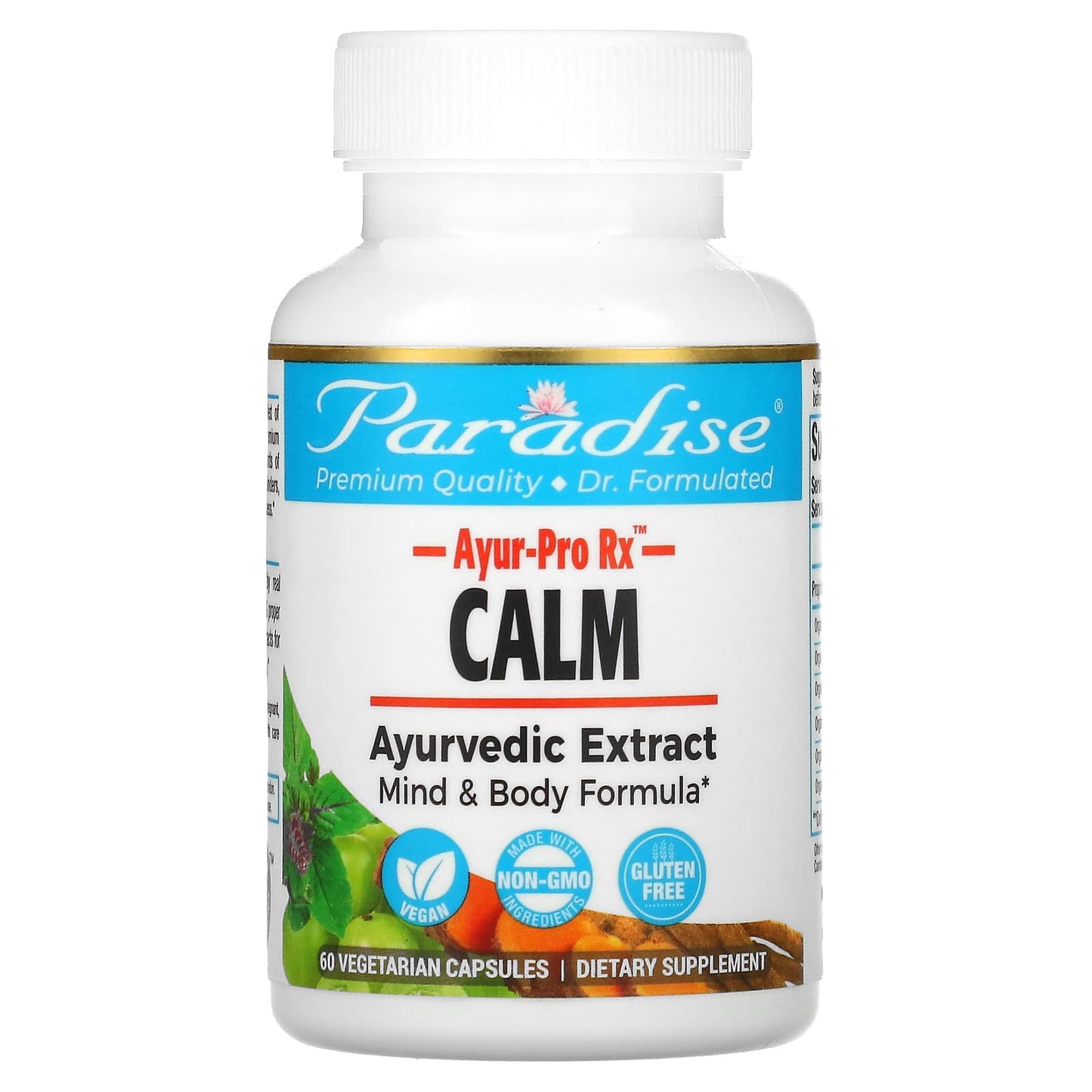 Paradise Herbs, AYUR-Pro Rx, Calm, 60 Vegetarian Capsules