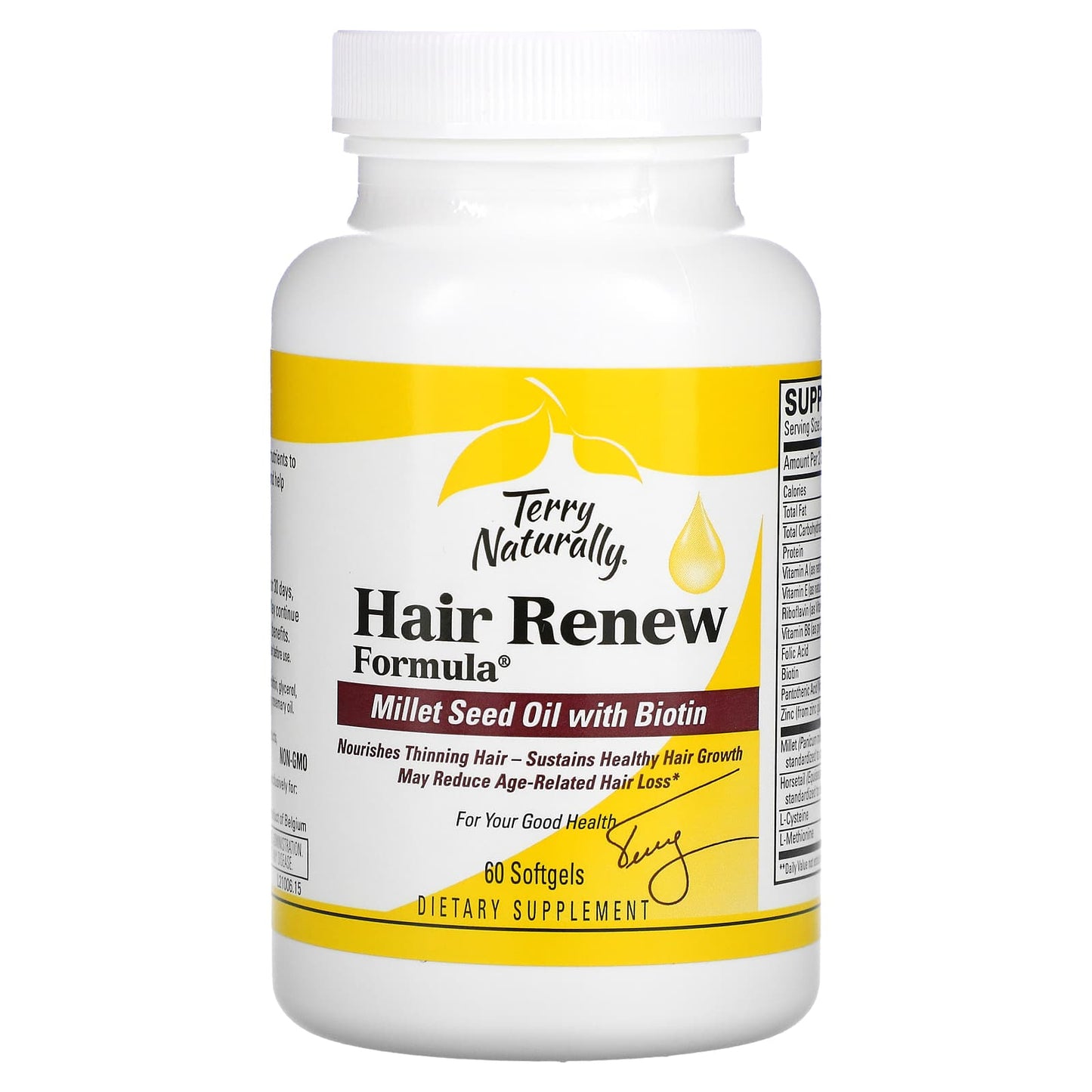 Terry Naturally, Hair Renew Formula, 60 Softgels