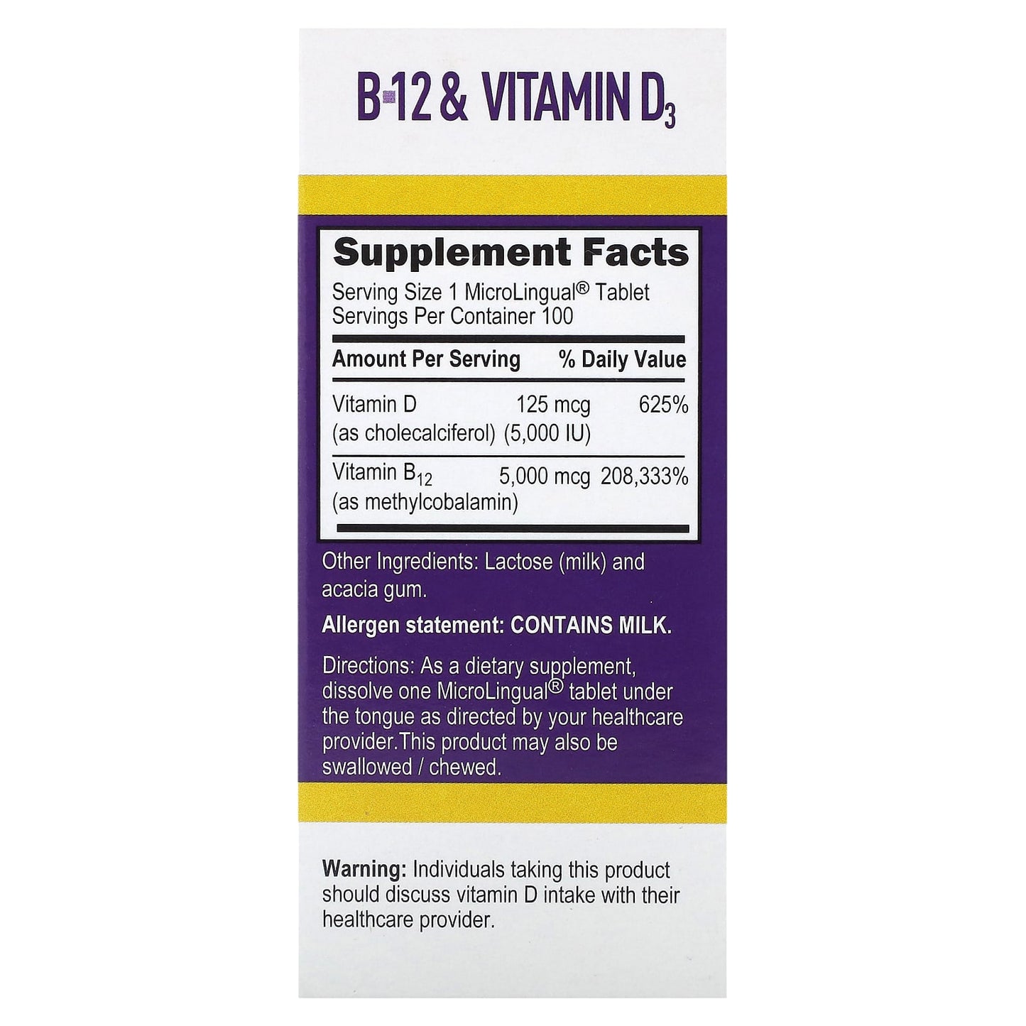 Superior Source, Methylcobalamin B-12 & Vitamin D3, 100 MicroLingual Instant Dissolve Tablets